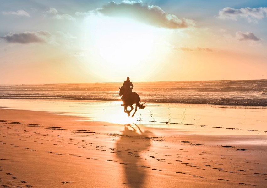 Beach Life in Agadir of Morocco