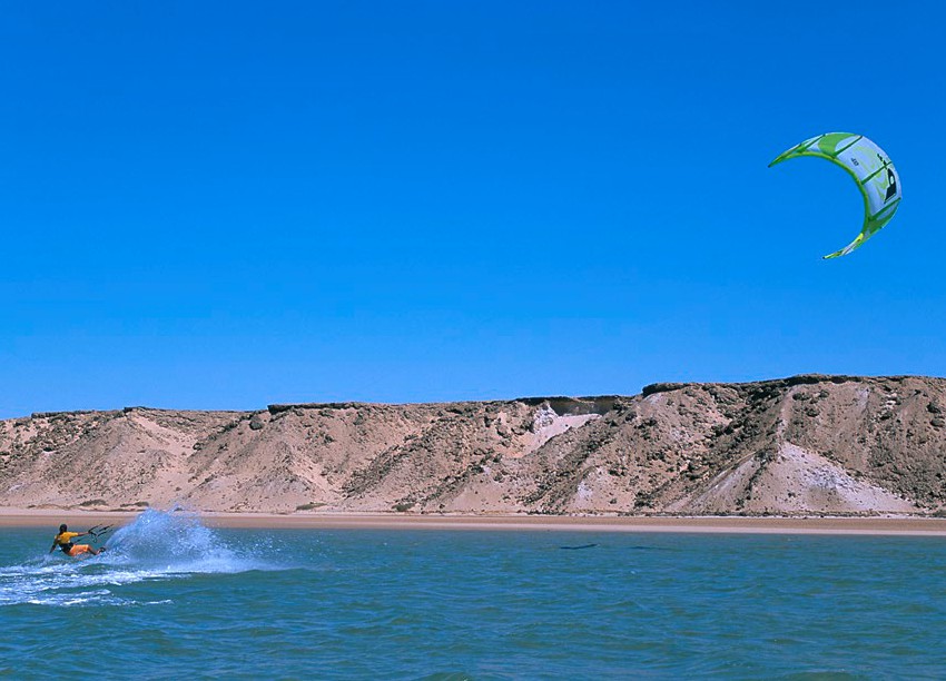 Beach life in Dakhla of Morocco